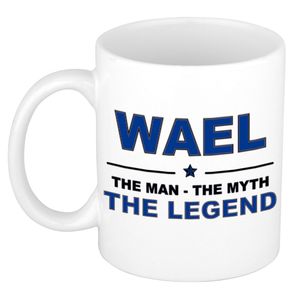 Wael The man, The myth the legend collega kado mokken/bekers 300 ml