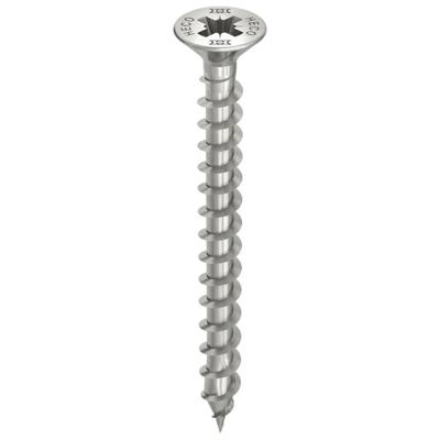 HECO TOPIX-plus schroeven - platkop RVS A2 - 4,5x30 mm - PZ2 - voldraad - 200 st
