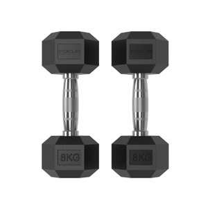 Hexa Dumbbells - Focus Fitness - 2 x 8 kg