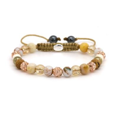 Karma Armband Spiral Aimee XS Rosé Gold Crystal