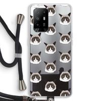 It's a Purrr Case: Oppo A94 5G Transparant Hoesje met koord