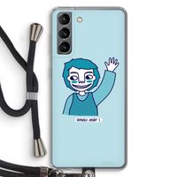 Zwaai: Samsung Galaxy S21 Transparant Hoesje met koord
