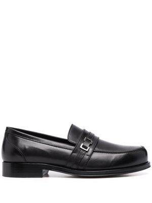 Sergio Rossi mocassins en cuir à boucle - Noir