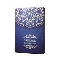 European Flower Vine Pattern Horizontal Flip PU Leather Protective Case for Amazon Kindle 2019 with Sleep & Wake-up Funtion