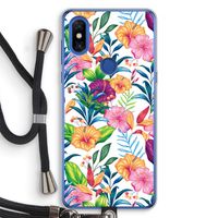 Tropisch 2: Xiaomi Mi Mix 3 Transparant Hoesje met koord