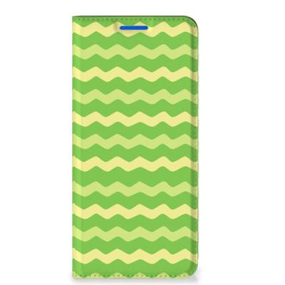 OPPO Reno6 5G | Hoesje met Magneet | Waves Green