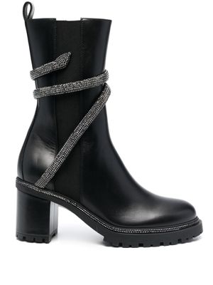 René Caovilla bottines chelsea Cleo 65 mm - V213 BLACK/JET HEMATITE