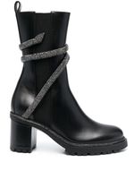 René Caovilla bottines chelsea Cleo 65 mm - V213 BLACK/JET HEMATITE