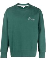 Norse Projects sweat en coton à logo brodé - Vert - thumbnail