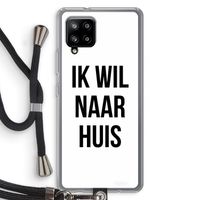 Ik wil naar huis: Samsung Galaxy A42 5G Transparant Hoesje met koord