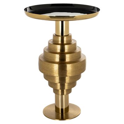 Richmond Ronde Bijzettafel 'Renao' 40cm, kleur Goud/Zwart