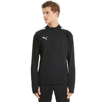 PUMA teamLIGA Trainingstrui 1/4-Zip Zwart