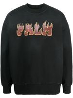 Palm Angels sweat à logo Flames imprimé - Noir Palm Angels sweat à logo Flames imprimé - Noir