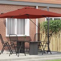 VidaXL Parasol terracotta 351 x 250 x 260 cm polyester en aluminium