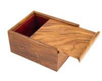 Houten Schaakstukken Kist met Schuifdeksel