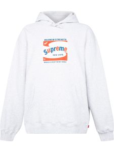 Supreme hoodie Shine à logo imprimé - Gris