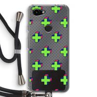 8-bit N°10: Pixel 3a Transparant Hoesje met koord