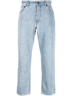 PT Torino jean crop à taille mi-haute - Bleu