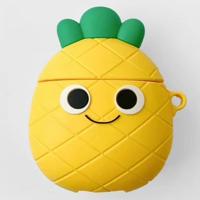 Voor Apple AirPods 1/2 generatie universele paar avocado en ananas Bluetooth hoofdtelefoon beschermhoes (geel)