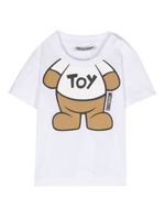 Moschino Kids t-shirt en coton à motif Teddy Bear - Blanc