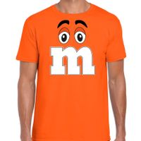 Bellatio Decorations verkleed t-shirt M voor heren&amp;nbsp;- oranje - carnaval/themafeest kostuum 2XL  -