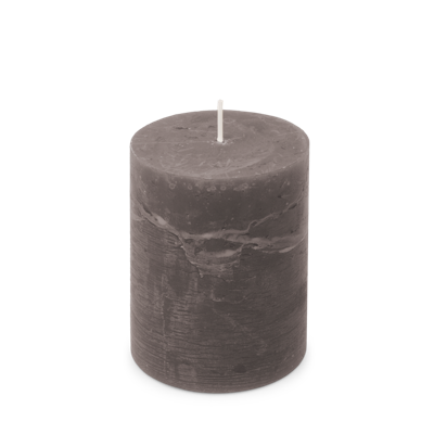 Rustiek Kaars 80/110mm-donkergrijs - Spaas