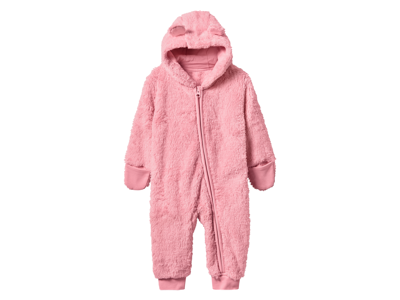 lupilu Baby teddyfleece onesie (Lichtroze, 74/80)