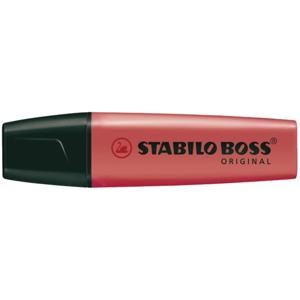 Stabilo Boss markeerstift rood
