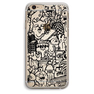 Vexx Black Mixtape: iPhone 6 Plus / 6S Plus Transparant Hoesje
