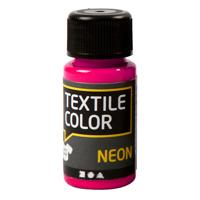 Creativ Company Textile color dekkende textielverf - neon roze, 50ml