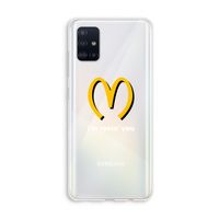 I'm lovin' you: Galaxy A51 4G Transparant Hoesje