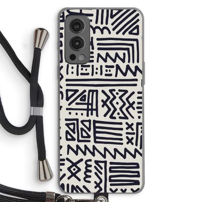 Marrakech print: OnePlus Nord 2 5G Transparant Hoesje met koord