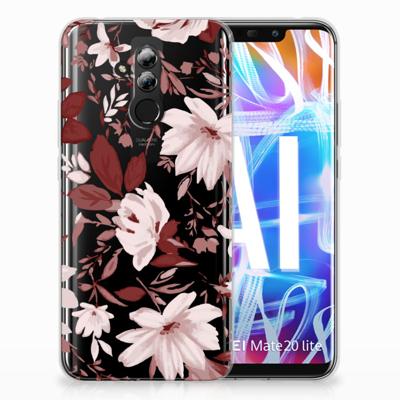Smartphone hoesje Huawei Mate 20 Lite Watercolor Flowers