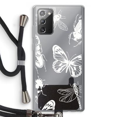 Tiny Bugs: Samsung Galaxy Note 20 / Note 20 5G Transparant Hoesje met koord