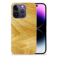 Apple iPhone 14 Pro | Bumper Hoesje | Licht Hout