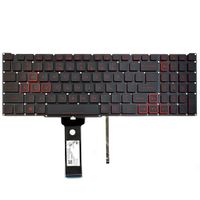 Notebook keyboard for Acer Nitro AN515-54 AN517-51 with red backlit - thumbnail