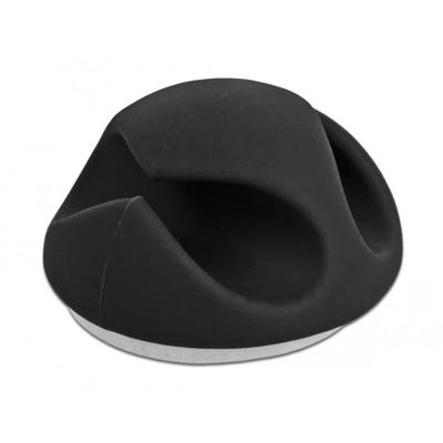 Delock 18344 Kabelclips Thermoplast Zwart (b x h) 29 mm x 15 mm 6 stuk(s)