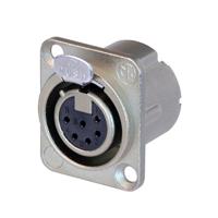 Neutrik NC6FD-LX XLR female chassisdeel 6p