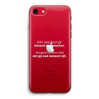 gij zijt ook iemand: iPhone SE 2020 Transparant Hoesje