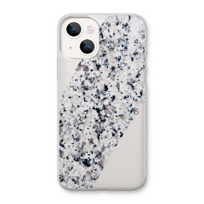 Gespikkelde marmer: iPhone 13 mini Transparant Hoesje