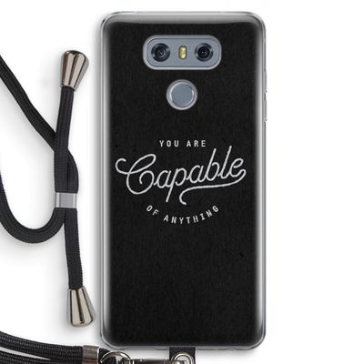 Capable: LG G6 Transparant Hoesje met koord