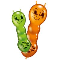 2 vrolijke beestjes ballonnen