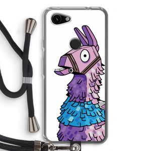 Lama: Pixel 3a Transparant Hoesje met koord