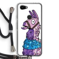 Lama: Pixel 3a Transparant Hoesje met koord