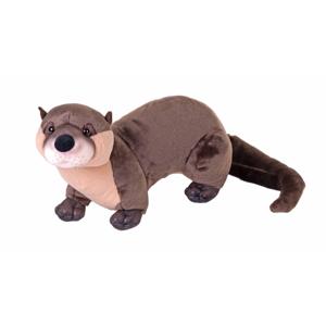 Wild Republic Rivierotter knuffel - bruin - 35 cm - waterdieren - pluche - knuffeldieren