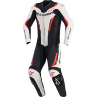 ALPINESTARS GP Force V2 1PC Suit, 1-delig motorpak, Wit-Zwart-Rood Fluo