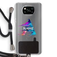 Abstract Spectrum: Xiaomi Poco X3 Pro Transparant Hoesje met koord
