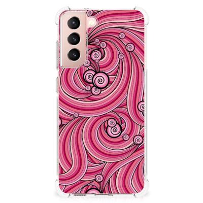 Samsung Galaxy S21 FE Back Cover Swirl Pink Samsung Galaxy S21 FE Back Cover Swirl Pink