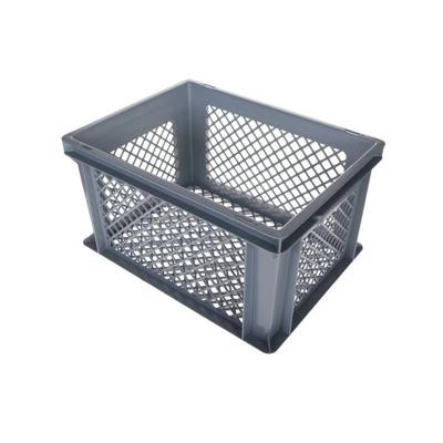 Lastpak Fietskrat - grijs - lichtgewicht - 40x30x22 cm - melkkrat