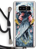Golden Raven: Samsung Galaxy Note 8 Transparant Hoesje met koord